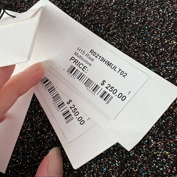 NWT Sandro Paris Glitter Sparkle Short Sleeve Dress Small - Picture 13 of 17